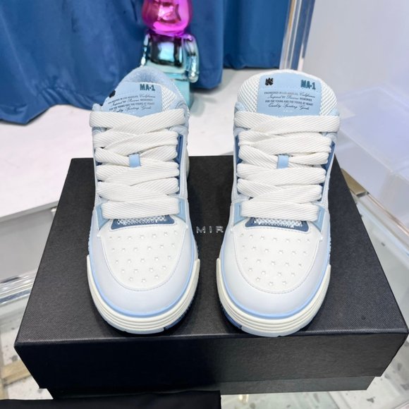靴 AMIRI MA-1 White/Blue size 43 Amiri Blue MA-1 Sneakers | ICETIME LUXE | Teal Amiris